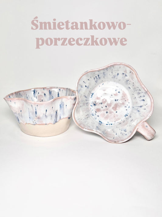 Śmietankowo-Porzeczkowe- kubek kwiat